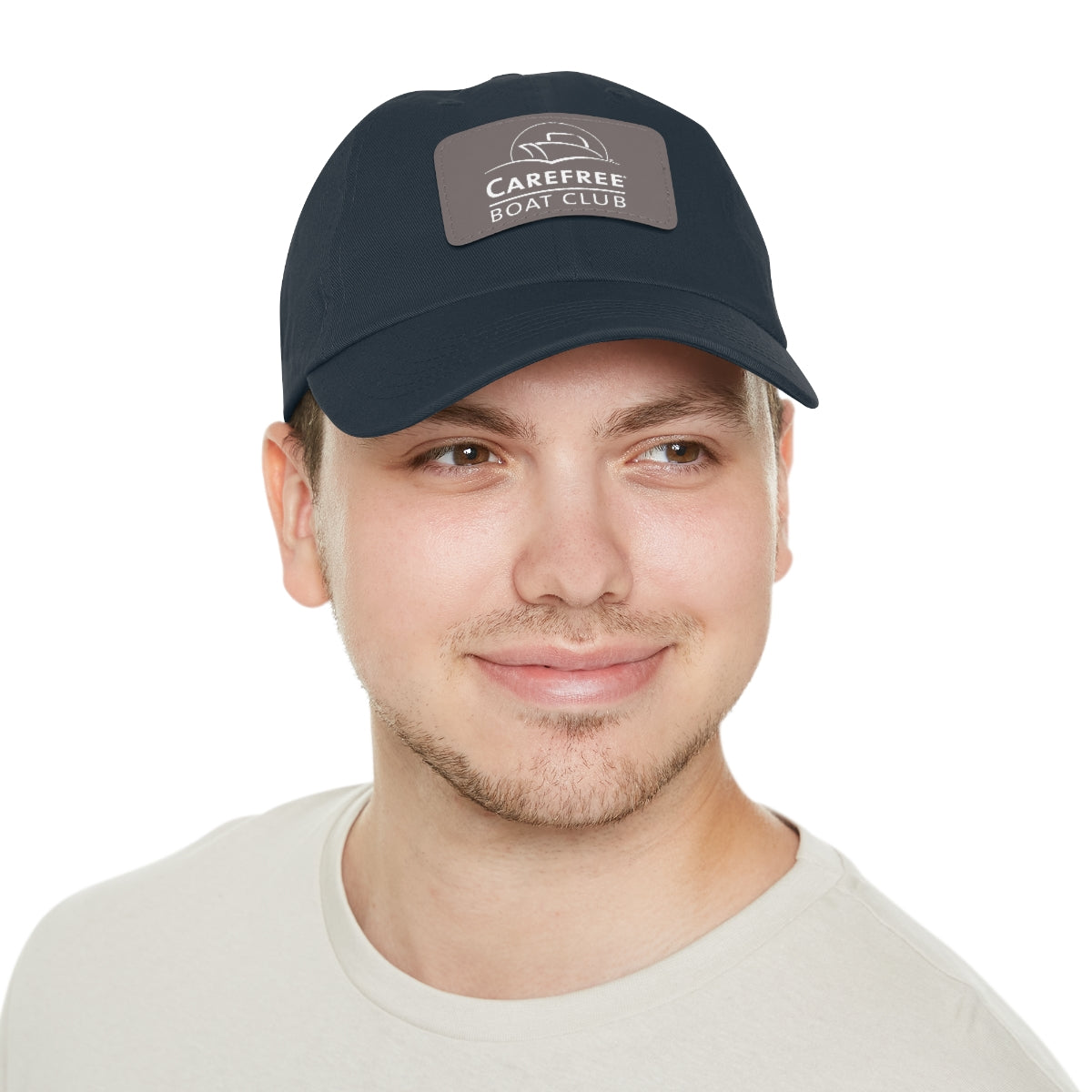 Baseball Hat with Leather Patch