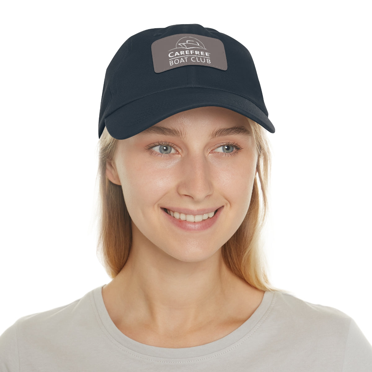 Baseball Hat with Leather Patch