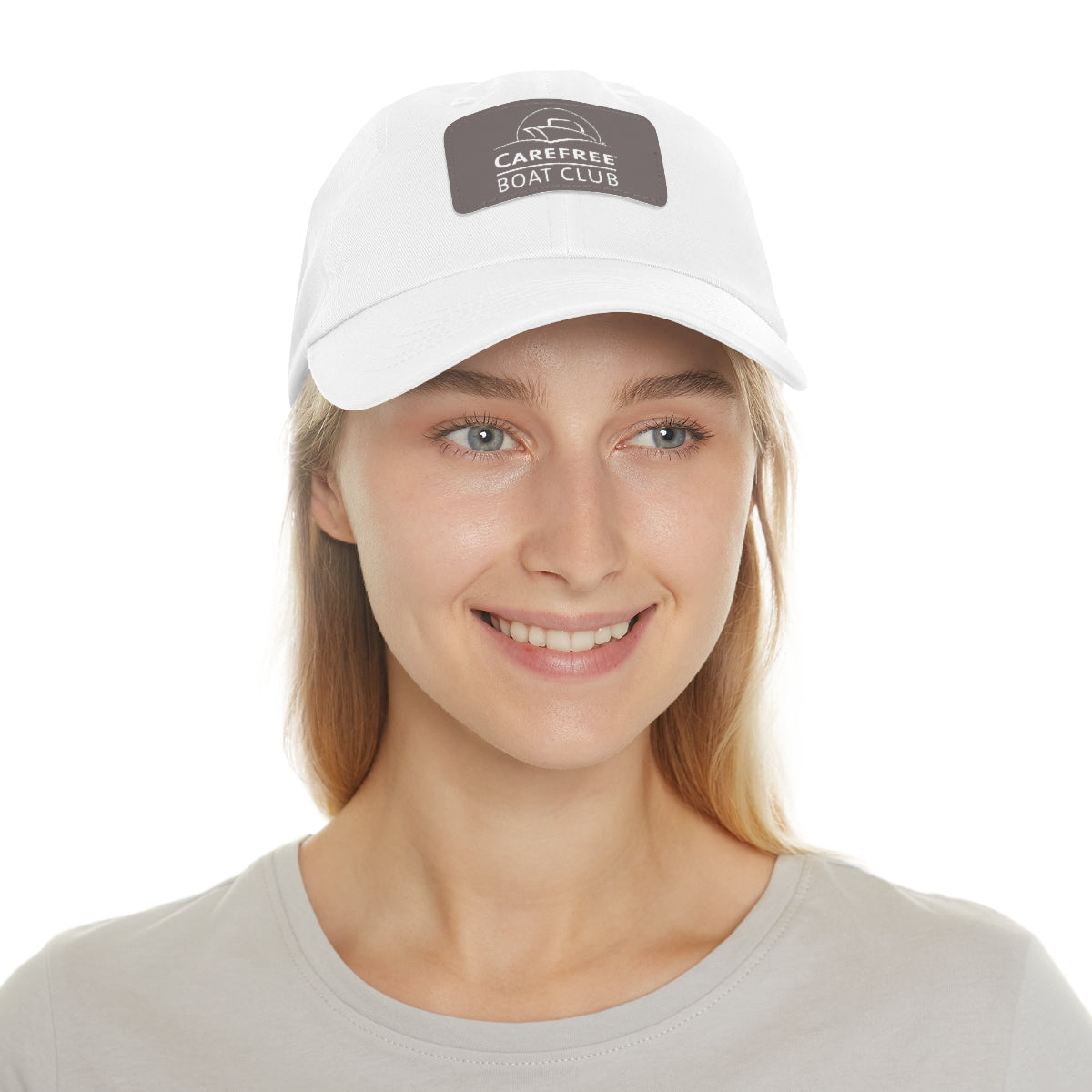 Baseball Hat with Leather Patch