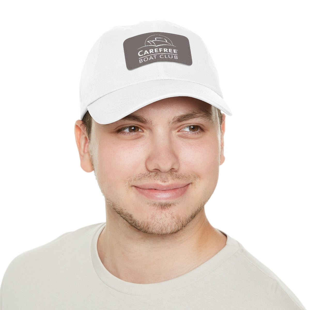 Baseball Hat with Leather Patch